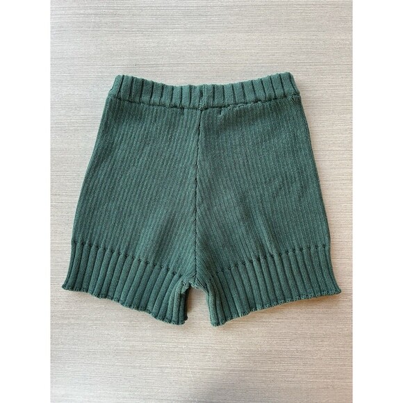 Free People Beach Sweater Knitted Shorts Forest Green S/P - Picture 2 of 7